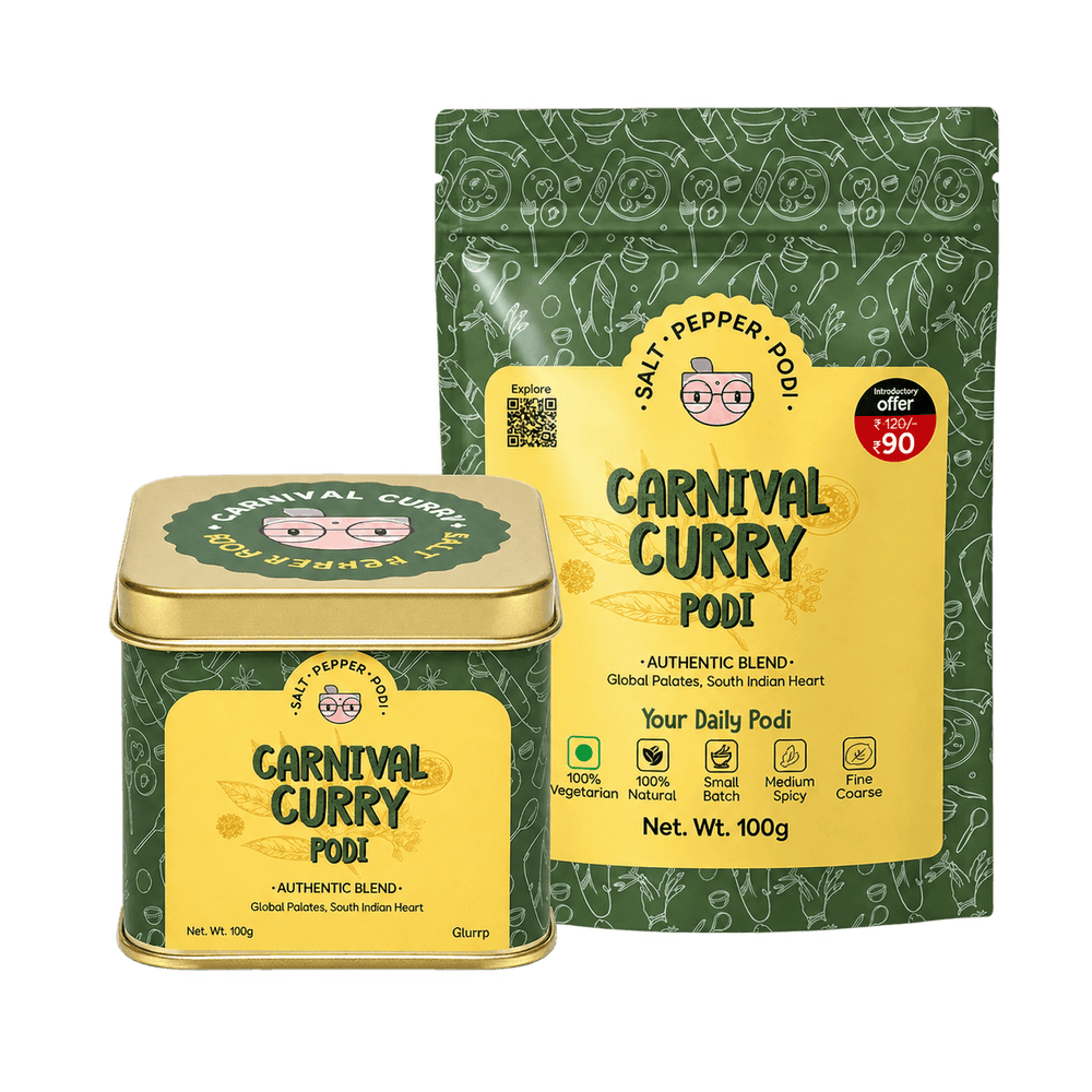 Carnival Curry Podi Tin (150g) + Refill (100g) Combo pairing