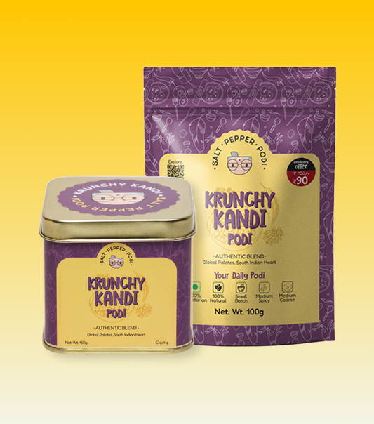 Krunchy Kandi Podi Tin(150g) + Refill(100g) Combo