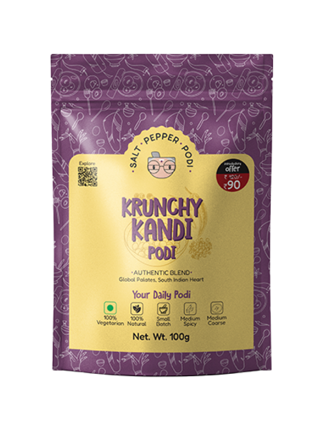 Krunchy Kandi Podi Tin(150g) + Refill(100g) Combo