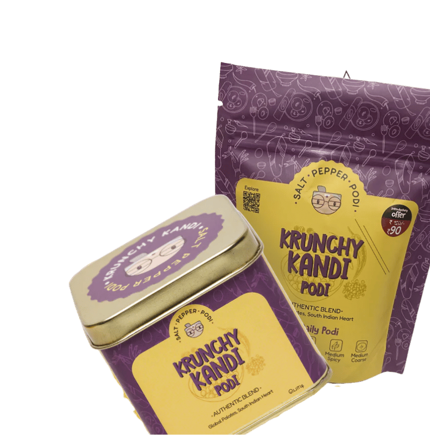 Krunchy Kandi Podi Tin(150g) + Refill(100g) Combo