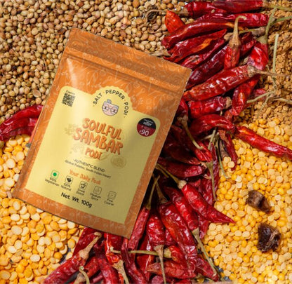 Soulful Sambar Podi Combo- Tin(100g) + Refill(100g)