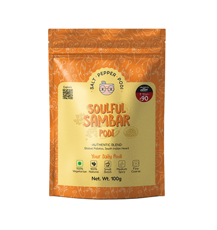 Soulful Sambar Podi Combo- Tin(100g) + Refill(100g)