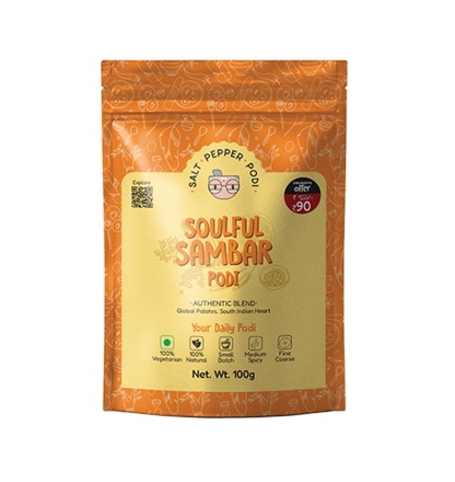 Soulful Sambar Podi Combo- Tin(100g) + Refill(100g)