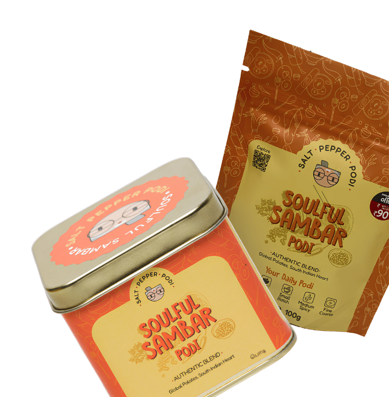 Soulful Sambar Podi Combo- Tin(100g) + Refill(100g)