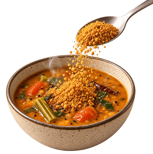 Sprinkle a generous amount of podi on it