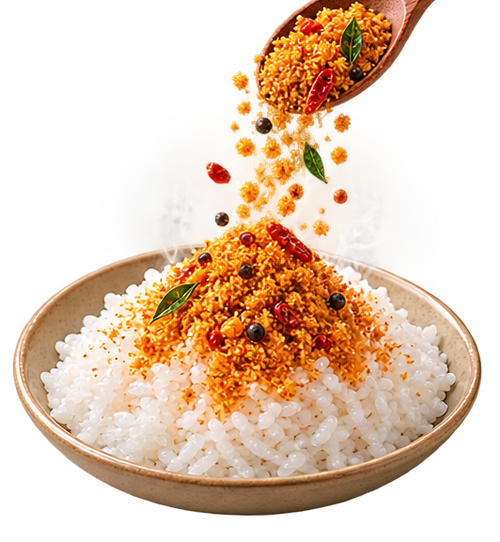 Sprinkle a generous amount of Rice