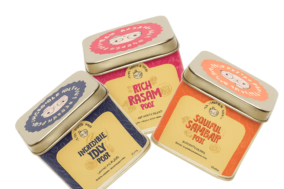 Rasam Sambar Idly Hero Combo (3 flavors) - Tin