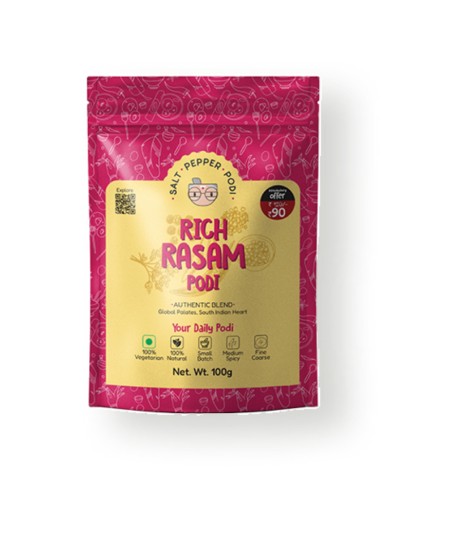 Rich Rasam Podi Tin (100g) + Refill (100g) Combo