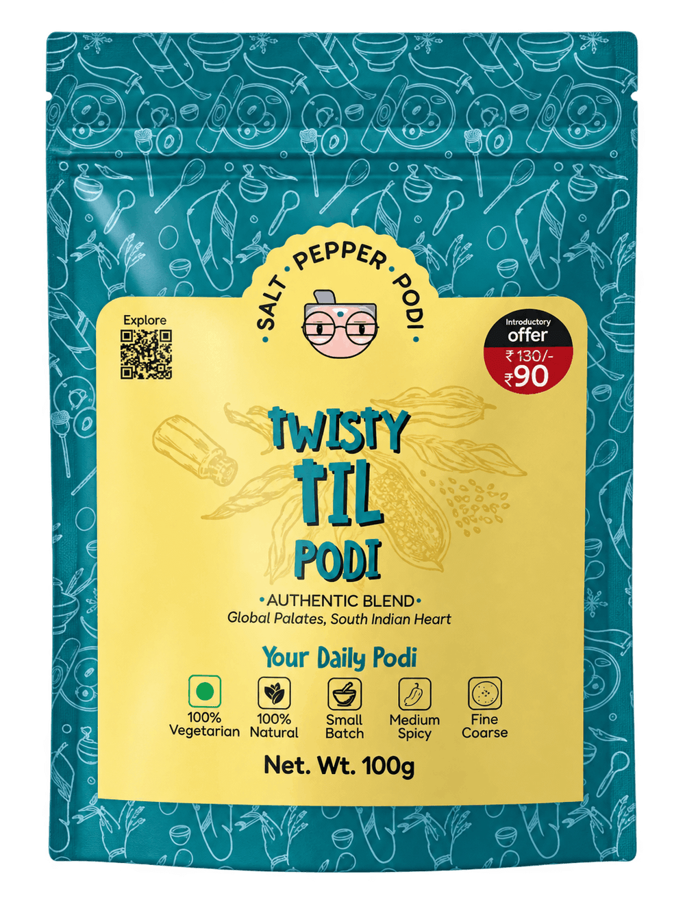 Twisty Til Podi Refill (100g) pairing